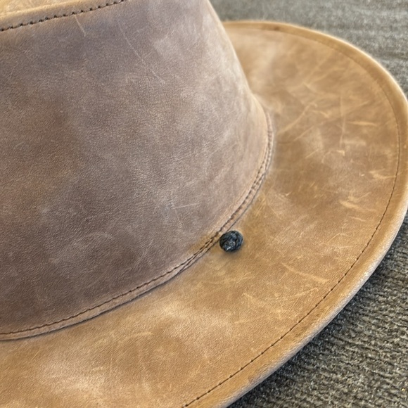 TETSON MEN'S TAUPE HAWK OUTDOOR WESTERN HAT Stetson Artesanias Argentinas - Picture 7 of 7